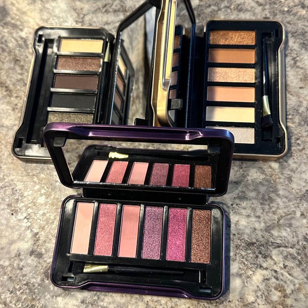 BCBGeneration Eyeshadow Palette Trio Nudes Twilight Night Out 6 PC Sets Mirror